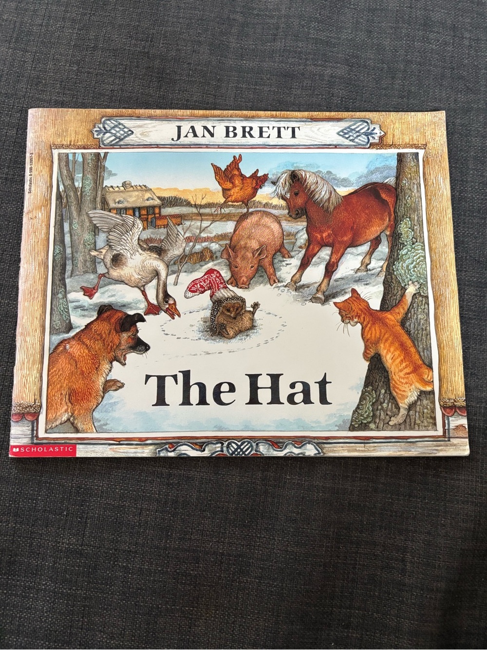 The Hat - Illustrated Storybook (Brown/Red Accents)